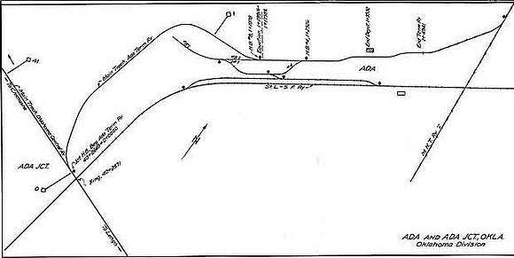 Ada OK Junction Map