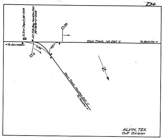 Alvin TX Junction Map